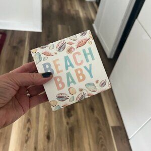 Beach Baby Word Block